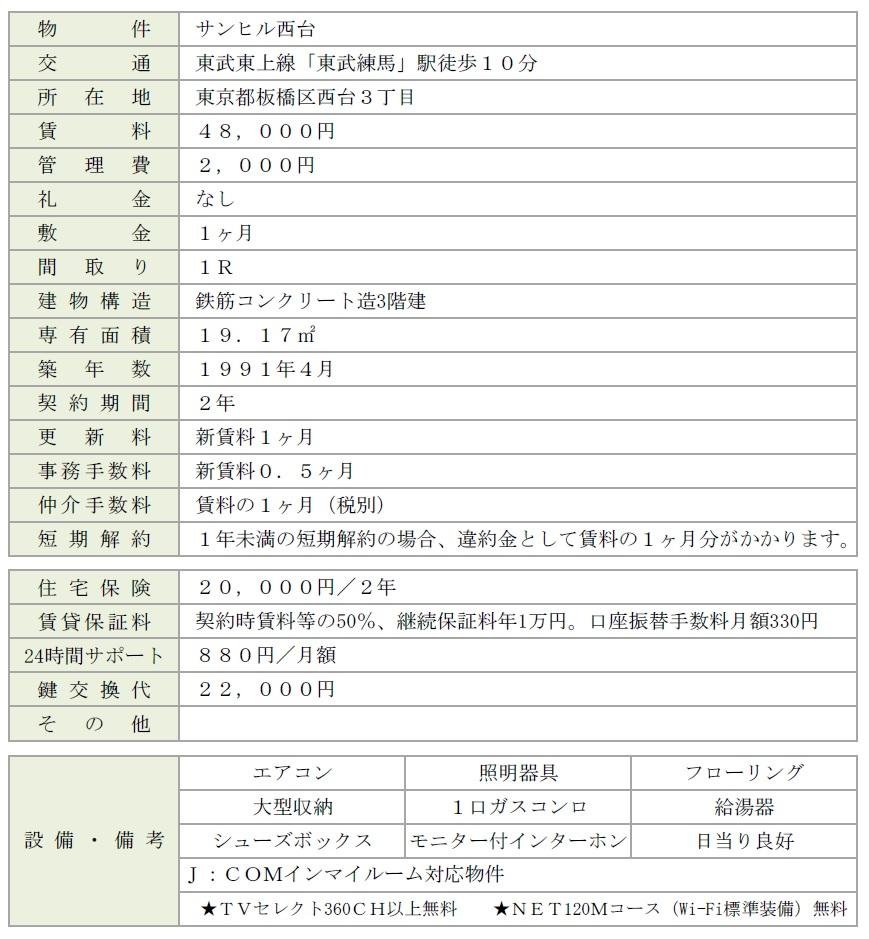 サンヒル西台 305